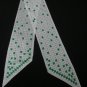 Vintage Vera neumann - Sash Scarf Green Squares with Black & White Circles