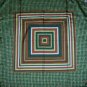 Vintage Echo Rust & White Abstract Silk Square Scarf