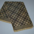 Vintage Echo Black Palid on Gold Silk Oblong Scarf