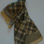 Vintage Echo Black Palid on Gold Silk Oblong Scarf