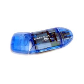 6-in-1 USB 2.0 High Speed Memory Card Reader Writer for SD SDHC MiniSD