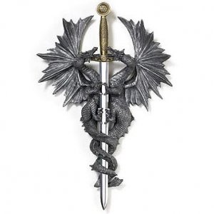 Dragon Dagger Wall Plaque