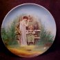 VICTORIA AUSTRIA CHINA PLAQUE BIRD CAGE MOTHER AND CHILD