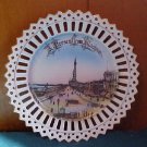 GERMAN SOUVENIR CHINA LACE EDGE PLATE BLACKPOOL PROMENADE