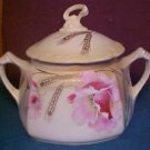 RS PRUSSIA CHINA TEA CRACKER JAR POPPY AND GOLD WHEAT