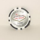 CASINO $100 BLACK POKER CHIP FRIDGE MAGNET STRONG! LAS VEGAS