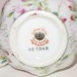Vintage LEFTON CHINA ROSE CHINTZ MINI SUGAR BOWL W/ LID PINK