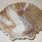IMPERIAL CARAMEL BROWN MILK SLAG GLASS BOWL WINDMILL