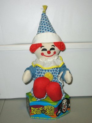 Ringling Bros & Barnum & Bailey Circus Plush Clown Doll Collectible 1981