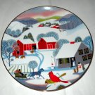 Christmas Morning Betsey Bates 1980 Collector Plate World book