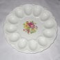 Deviled EGG Plate Tray Serving Platter E&R American Artware Porcelain Floral Vintage
