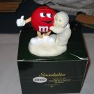Dept 56 Snowbabies with M&M's Red is My Favorite Color Figurine