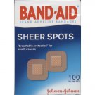 Band-Aid Brand Adhensive Bandages, Sheer Spots, 100 all one size BAND045793