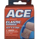 Ace Brand Elastic Bandage With E-Z Clips, 2"" Width, One Bandage, 207310 ACE2073109