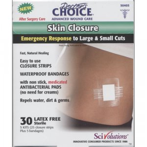 Doctor's Choice, Skin Closure, Emergency Response to Large & Small Cuts, 30 Latex FREE Sterile (Pack