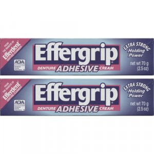 Effergrip Denture Adhensive Cream, Extra Holding Power, 2.5 fl oz (pack of 2) EFFE639650