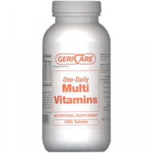GeriCare One-Daily Multi Vitamin Nutritional Supplement 1000 Tablets (2 Pack) GERI504106