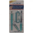 La Cross Beautiful Hands Grooming Set, Contains: 1 Nail Clip, 1 Cuticle Trimmer, 1 Nail Brush, 1 Nai