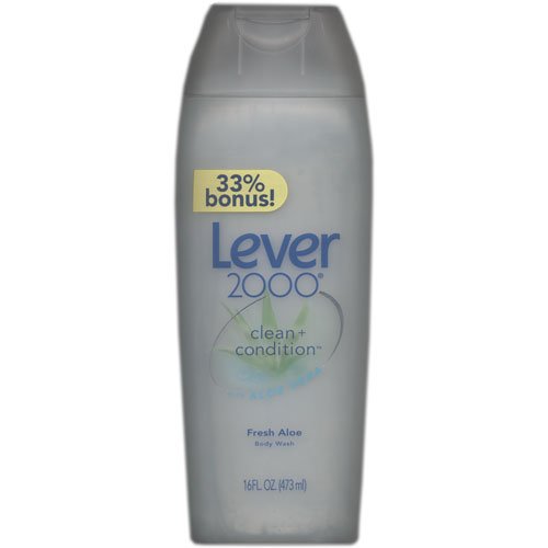 Lever 2000 Clean & Condition Body Wash with Aloe Vera, Fresh Aloe, 16