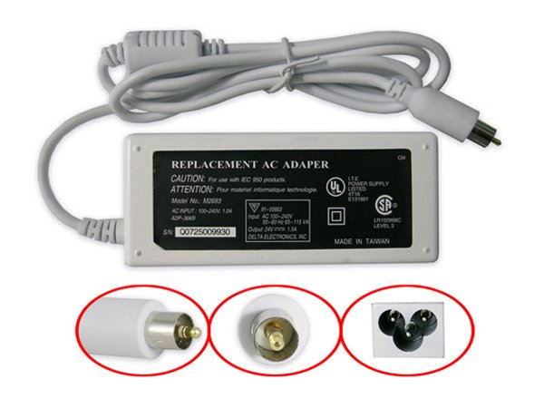 AC adapter charger for APPLE POWERBOOK G4 12 15" 65w