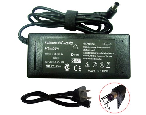 Power Supply Cord for Sony Vaio VGN-C250N/B VGN-C25GB