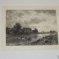 Parthie near Lundenberg Steel Engraving 1800's