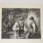 In Love Steel Engraving 1800's