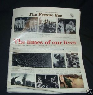 Fresno Bee  Fresno 75th Anniversary Newspaper  insert