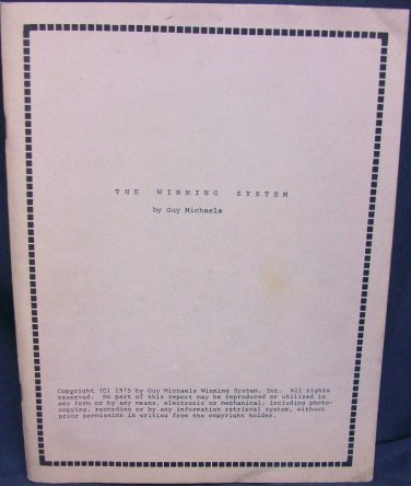 The Winning System by Michaels Guy