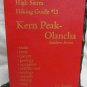 High Sierra Hiking Guide with Map Kern Peak