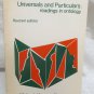 Universals and Particulars Readings in Ontology Loux, M.