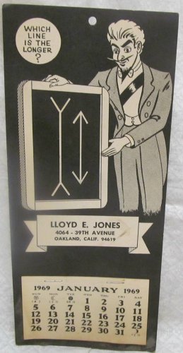 Lloyd E. Jones  Magic Co. 1969 Calendar