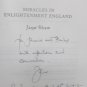 Miracles in Enlightenment England by Shaw Jane signed