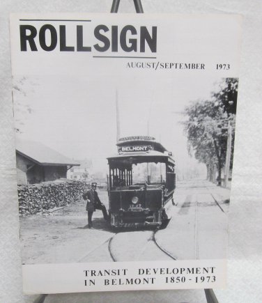Rollsign Boston Transit Magazine  1973