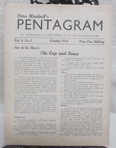 Pentagram, Peter Warlock's Vol. 6 1951-1952