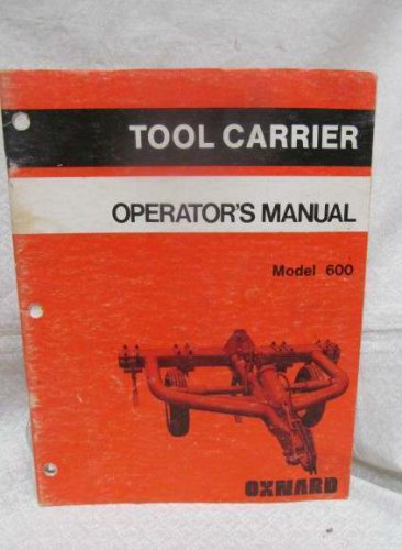 Tool Carrier Operator's Manual Model 600