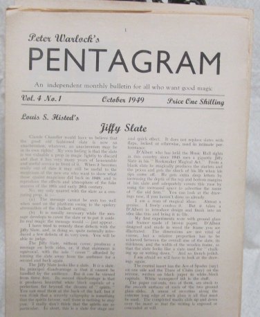 Pentagram, Peter Warlock's Vol. 4 1949-1950