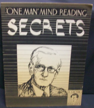 One Man Mind Reading Secrets by Read Ralph
