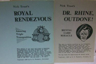 Nick Trost's Royal Rendezvous & Dr. Rhine Outdone