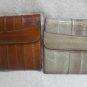 EELSKIN WALLETS (2) Grey & Brown