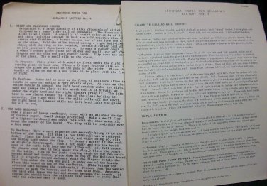 Berland's Lecture Notes, 2 sets, Berland Samuel