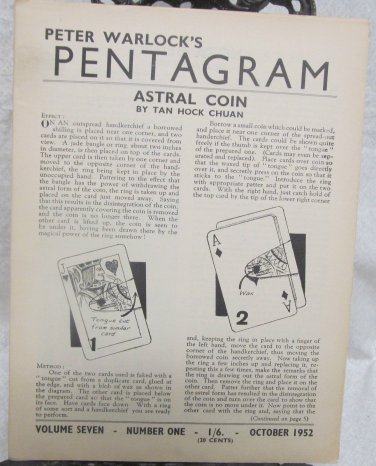 Pentagram, Peter Warlock's Vol. 7  1952-1953