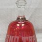 Fresno Trade Club Bell Cranberry Glass