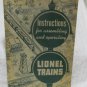 Instructions Lionel trains
