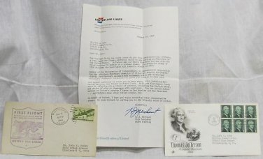 United Airlines lst Day issue 2 envelopes