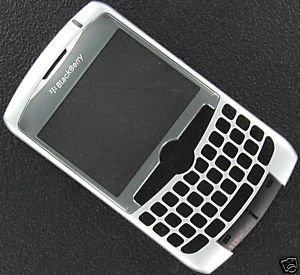 Silver OEM RIM Blackberry Curve 8310 8300 8320 Faceplate+Lens