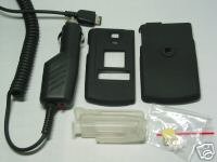 SAMSUNG SCH-U740 SNAP-ON SHELL COVER CASE+Auto Charger
