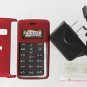OEM LG Travel AC Wall Charger+Red Snap-On Case enV2 VX9100