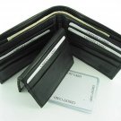 Bi-fold Cow Hide Fine Genuine Leather Man Men's Wallet Case