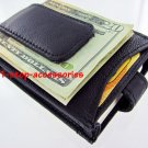 Men's Leather Wallet Money Clip ID Credit Cards Holder B